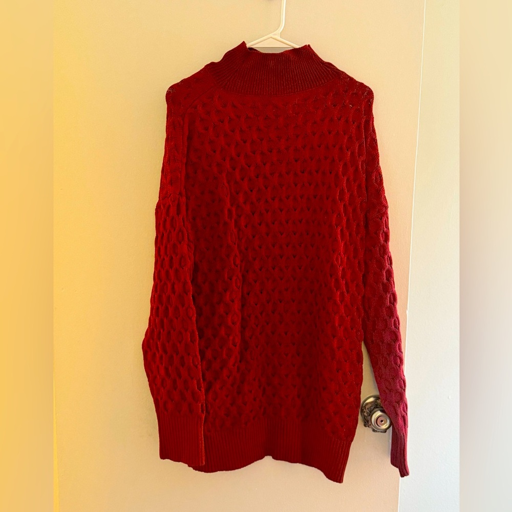 Knox Rose winter turtle neck red sweater